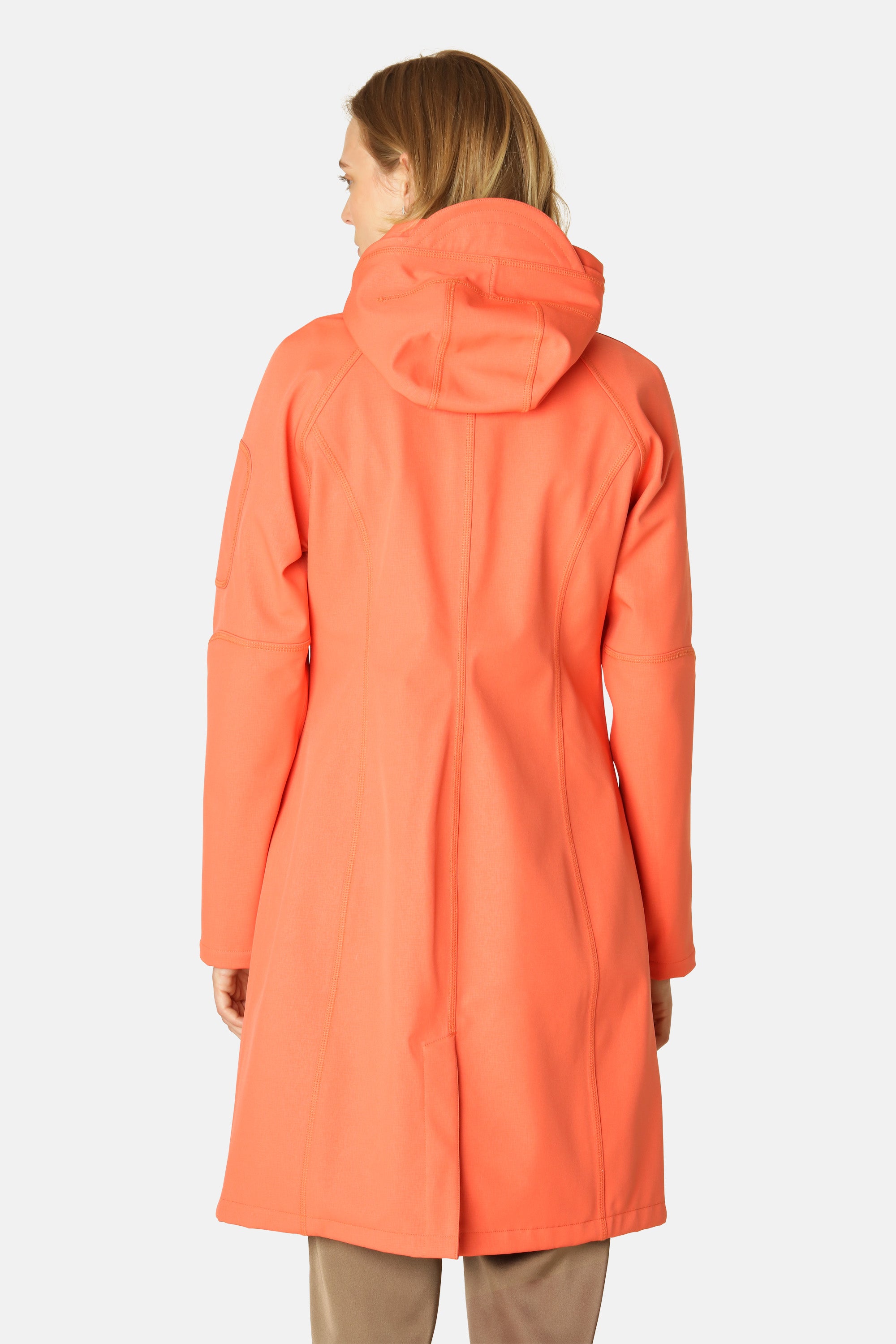Ilse Jacobsen Hornbæk Rain Langer Regenmantel Raincoat 349 Hot Orange